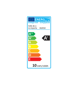 Bombilla led E27 10w luz fría 6400k A+ 125 mm 950 lm con memoria y mando regulador de colores con pila incluida