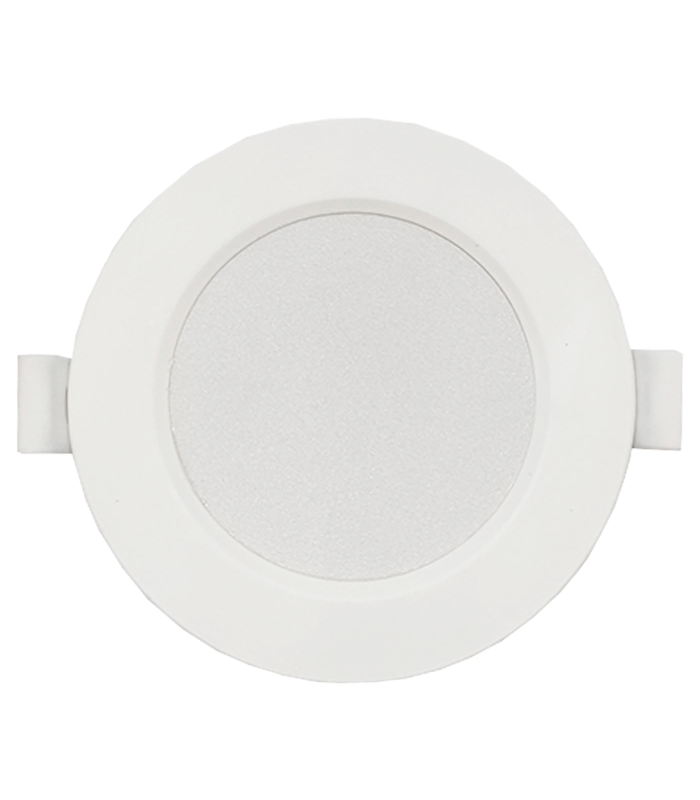 Tradineur - Lámpara de techo LED redonda, retroiluminado, 4w, 260 lm, luz blanca fría, foco led para cocina sala de estar, dormitorio, pasillo 9.5 x 3 x 9.5 cm