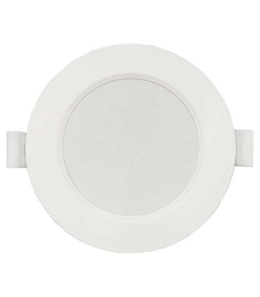 Tradineur - Lámpara de techo LED redonda, retroiluminado, 4w, 260 lm, luz blanca fría, foco led para cocina sala de estar, dormitorio, pasillo 9.5 x 3 x 9.5 cm