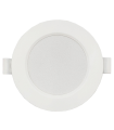 Tradineur - Lámpara de techo LED redonda, retroiluminado, 4w, 260 lm, luz blanca fría, foco led para cocina sala de estar, dormitorio, pasillo 9.5 x 3 x 9.5 cm