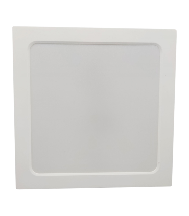 Tradineur - Lámpara de techo led cuadrada, retroiluminado, 18 w, 1530  lm, luz blanca fría, foco led para cocina sala de estar, dormitorio, pasillo 22 x 3.5 x 22 cm.