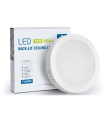 Tradineur - Lámpara de techo led redondo, retroiluminado,18 w, 1530  lm, luz blanca fría, foco led para cocina sala de estar, dormitorio, pasillo 22 x 3.5 x 22 cm.