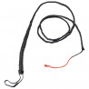 Tradineur - Látigo de cuero con flecos para adulto, accesorio para disfraz de domador, gatita sexy, carnaval, Halloween, cosplay
