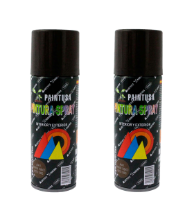 Montoro - Pack 2 botes de pintura en marrón tabaco A41 200 ml, válido para multitud de superficies de interior y exterior. Pintura en spray, válida para distintos materiales de 17 x 5 x 5 cm