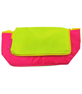 Tradineur - Bolsa térmica porta alimentos, forro de aluminio, nevera de poliéster, correa ajustable, cremallera y aislante interior, plegable, playa, camping, 22 x 13 x 15 cm, color aleatorio