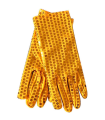 Guantes cortos, lentejuelas, 100% poliéster, complementos de disfraz, carnaval, halloween, cosplay, fiestas, cumpleaños (Amarillo, adulto, talla única)