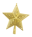 Tradineur - Estrellas para árbol navideño - Fabricado en Plástico - Decoración para temporada navideña - 21 cm - Modelo Surtido