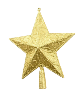 Tradineur - Estrellas para árbol navideño - Fabricado en Plástico - Decoración para temporada navideña - 21 cm - Modelo Surtido