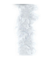 Boa de plumas de color blanco para jóvenes y adultos, complemento para carnaval, halloween, fiestas, celebraciones. Longitud: 180 cm