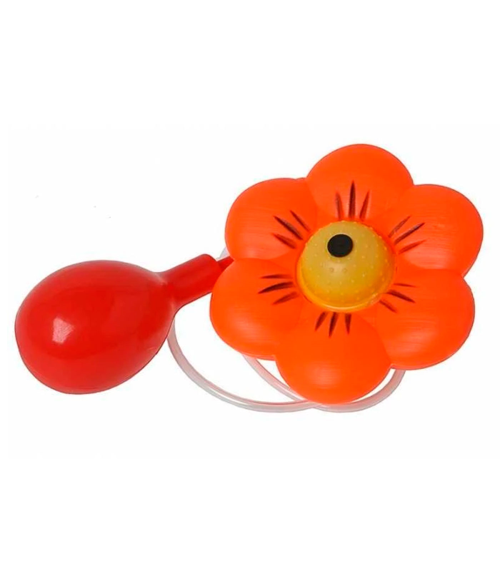 Tradineur - Flor de payaso de plástico con chorro de agua, complementos de disfraces de adulto, carnaval, halloween, circo, fiestas, cumpleaños, diámetro 12 cm, color aleatorio