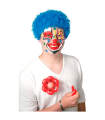 Tradineur - Flor de payaso de plástico con chorro de agua, complementos de disfraces de adulto, carnaval, halloween, circo, fiestas, cumpleaños, diámetro 12 cm, color aleatorio