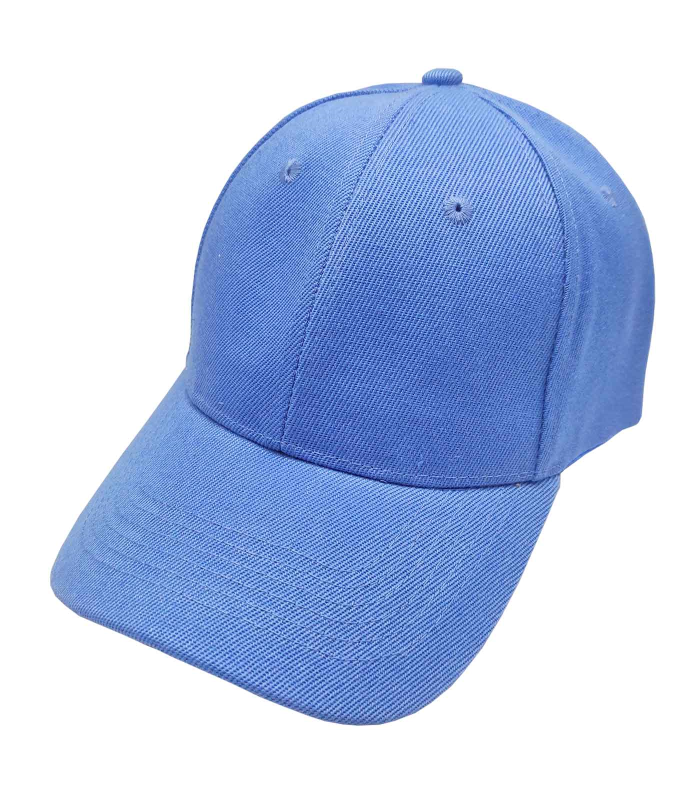 Tradineur - Gorra con ajuste posterior de velcro, adulto, clásica, 100% poliéster, accesorio deporte, skate, aire libre (Azul claro, talla única, unisex)