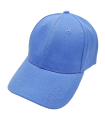 Tradineur - Gorra con ajuste posterior de velcro, adulto, clásica, 100% poliéster, accesorio deporte, skate, aire libre (Azul claro, talla única, unisex)