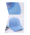 Tradineur - Gorra con ajuste posterior de velcro, adulto, clásica, 100% poliéster, accesorio deporte, skate, aire libre (Azul claro, talla única, unisex)