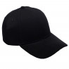 Tradineur - Gorra clásica de adulto con ajuste posterior regulable, 100% poliéster, accesorio deporte, skate, aire libre (Negro,