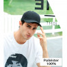 Tradineur - Gorra clásica de adulto con ajuste posterior regulable, 100% poliéster, accesorio deporte, skate, aire libre (Negro,