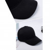 Tradineur - Gorra clásica de adulto con ajuste posterior regulable, 100% poliéster, accesorio deporte, skate, aire libre (Negro,