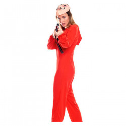 Disfraz atracador con capucha, fibra sintética, incluye mono, accesorios no incluidos, carnaval, halloween, cosplay, fiesta, adu