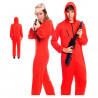 Disfraz atracador con capucha, fibra sintética, incluye mono, accesorios no incluidos, carnaval, halloween, cosplay, fiesta, adu