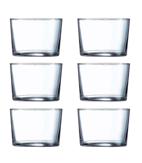 Luminarc - Pack 18 vasos de cristal: 6 x 53 cl, 6 x 36 cl y 6 x 23 cl, set gorbea de 18 vasos en diferentes tamaños