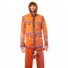 Disfraz esquimal pelaje de color naranja tanto para jóvenes como para adulto para carnaval, halloween y celebraciones, talla L