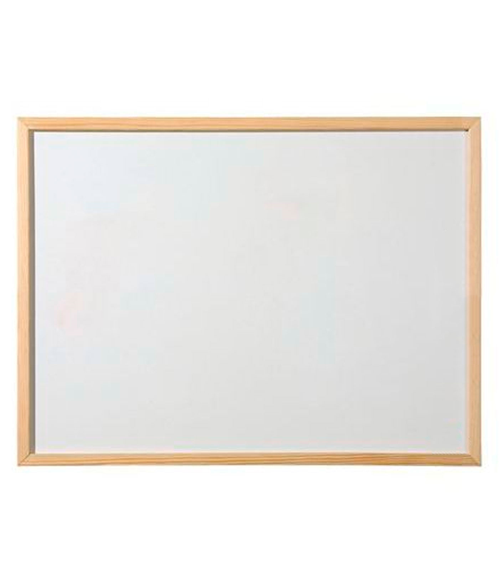 Tradineur - Pizarra blanca con marco de madera, fácil de borrar, muy ligera, ideal para colegios, tiendas, hogares, oficinas, 30 x 40 cm