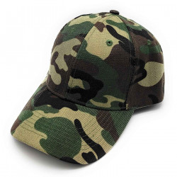 Tradineur - Gorra militar de adulto, 100% poliéster, ajuste posterior regulable, accesorio deporte, skate, aire libre (Camuflaje