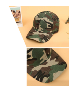 Tradineur - Gorra militar de adulto, 100% poliéster, ajuste posterior de velcro, accesorio deporte, skate, aire libre (Camuflaje, talla única, unisex)