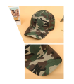 Tradineur - Gorra militar de adulto, 100% poliéster, ajuste posterior de velcro, accesorio deporte, skate, aire libre (Camuflaje, talla única, unisex)