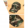 Tradineur - Gorra militar de adulto, 100% poliéster, ajuste posterior regulable, accesorio deporte, skate, aire libre (Camuflaje