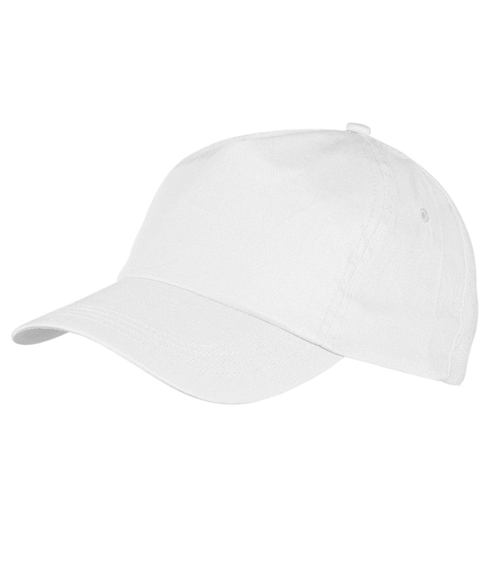 Tradineur - Gorra de adulto clásica con ajuste posterior de velcro, 100% poliéster, accesorio deporte, skate, aire libre (Blanco, talla única, unisex)