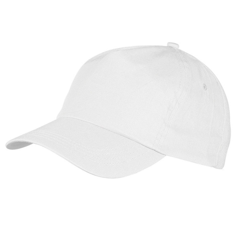 Tradineur - Gorra de adulto clásica con ajuste posterior regulable, 100% poliéster, accesorio deporte, skate, aire libre (Blanco Tradineur - Gorra de adulto clásica con ajuste posterior regulable, 100% poliéster, accesorio deporte, skate, aire libre (Blanco