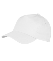 Tradineur - Gorra de adulto clásica con ajuste posterior de velcro, 100% poliéster, accesorio deporte, skate, aire libre (Blanco, talla única, unisex)