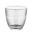 Set de 4 vasos de cristal 16 cl, pack de vasos, diseño clásico, resistentes al choque térmico, ligeros, aptos para lavavajillas, microondas