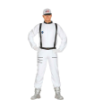 Disfraz de Astronauta, mono blanco con gorro para jóvenes y adultos para carnaval, halloween y celebraciones. Talla XL