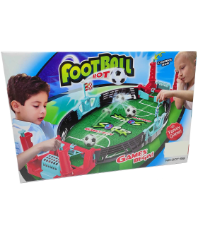 Juego de fútbol con disparadores, juego de mesa, juguete para niños, pinball de football, futbolín, 2 jugadores, dimensiones 37,5 x 18 x 3,5 cm, modelo aleatorio