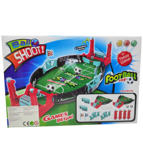 Juego de fútbol con disparadores, juego de mesa, juguete para niños, pinball de football, futbolín, 2 jugadores, dimensiones 37,5 x 18 x 3,5 cm, modelo aleatorio