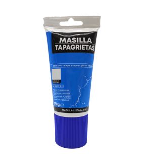 Tradineur - Pack de 2 tubos de masilla tapagrietas, retapado de grietas, reparación agujeros, uso interior, albañilería, bricolaje - 150 g