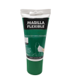 Tradineur - Pack de 2 tubos de masilla flexible, encolar muebles y piezas de madera, soportes absorbentes, uso exterior, albañilería, bricolaje - 150 g