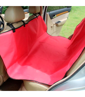 Tradineur - Manta protectora de mascotas para asientos de coche, poliéster, funda, cubierta, protector para perros, gatos, fácil de instalar - 185 x 150 cm - Color aleatorio