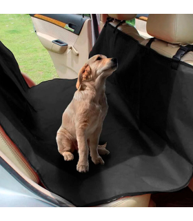 Tradineur - Manta protectora de mascotas para asientos de coche, poliéster, funda, cubierta, protector para perros, gatos, fácil de instalar - 185 x 150 cm - Color aleatorio