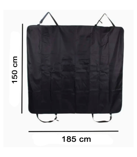 Tradineur - Manta protectora de mascotas para asientos de coche, poliéster, funda, cubierta, protector para perros, gatos, fácil de instalar - 185 x 150 cm - Color aleatorio