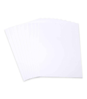 Tradineur - Pack de 50 cartulinas A3, encuadernación, trabajos de oficina, dibujo, manualidades, uso escolar, 185 g/m2 (Blanco - 42 x 29,7 cm)