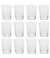 Tradineur - Set de 12 vasos de sidra, cristal, aptos para lavavajillas y microondas, servir agua, bebidas, refrescos, 12 x 9 cm, 50 cl