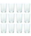 Tradineur - Set de 12 vasos de sidra de cristal, aptos para lavavajillas, cerveza, agua, bebidas, refrescos, 12 x 9 cm, 50 cl