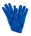 Guantes cortos 100% poliéster con lentejuelas, complementos de disfraz, carnaval, halloween, cosplay, fiestas, cumpleaños (Azul, adulto, talla única)