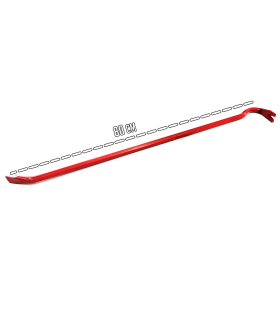 Tradineur - Pata de cabra de hierro 80 cm de longitud - Palanca de encofrador, pie de cabra, quitaclavos, herramienta sacaclavos, desencofrador - Grosor 16 mm