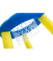 Tradineur - Canasta de baloncesto hinchable con pelota para piscina, juego de basket flotante, deportes acuáticos, familia, amigos, diámetro 61 cm