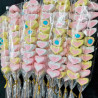 Tradineur - 3 paquetes de 36 bolsas transparentes de plástico para caramelos, envolver galletas, chuches, fiestas, cumpleaños, r