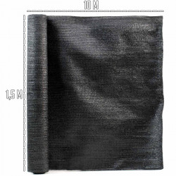 Tradineur - Rollo de malla de sombreo tupida, cierre de ocultación de 120 g/m2, alta resistencia, tela para cercar jardines, fin